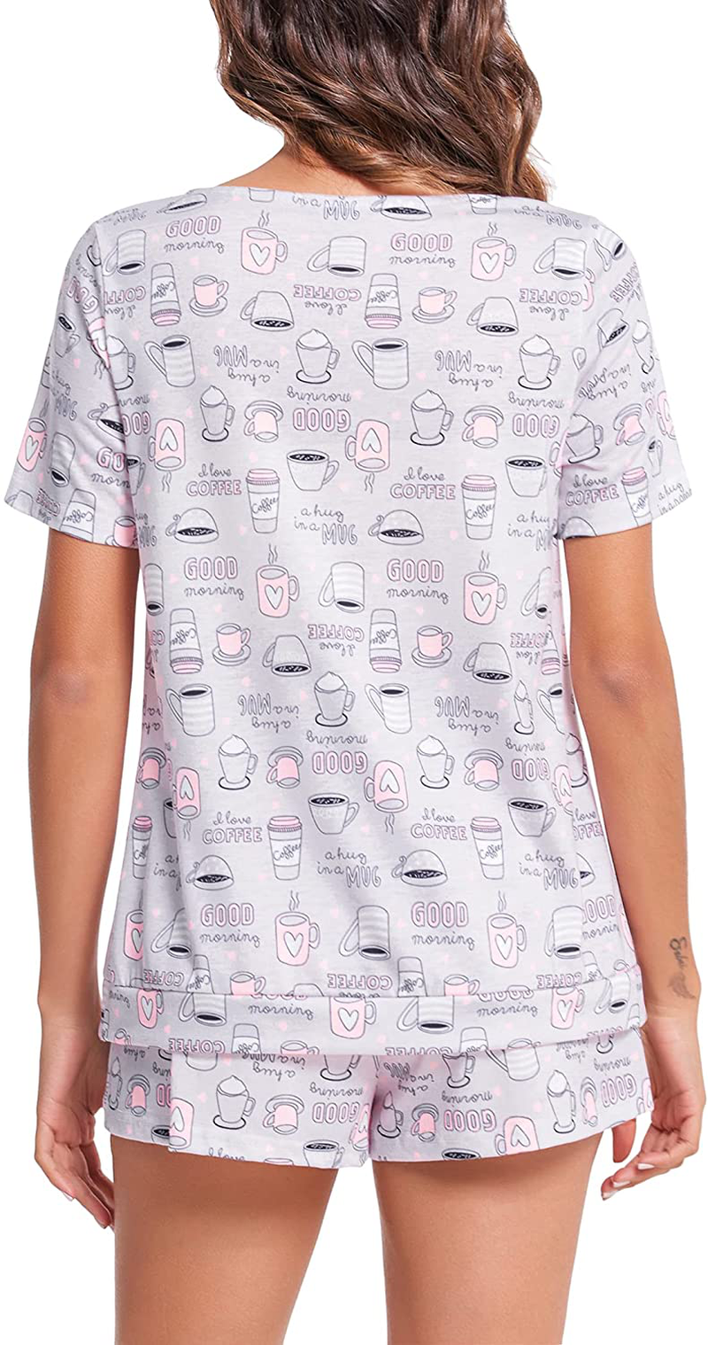 Avidlove Women'S Shorts Pajama Set Short Sleeve Sleepwear Nightwear Pjs S-XXL Apparel & Accessories > Clothing > Sleepwear & Loungewear Kylie Max