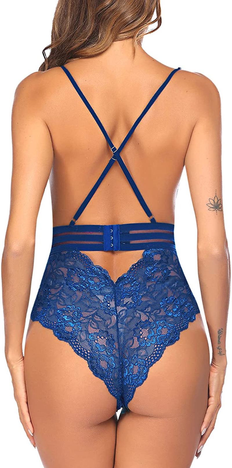 Avidlove Women Teddy Lingerie Snap Crotch Lingerie One Piece Lace Babydoll Mini Bodysuit Apparel & Accessories > Clothing > Underwear & Socks > Lingerie Avidlove