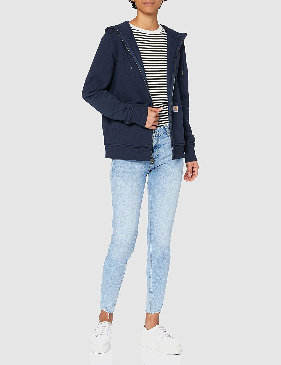 Carhartt Women'S Clarksburg Full Zip Hoodie (Regular and plus Sizes) Apparel & Accessories > Clothing > Activewear Kylie Max