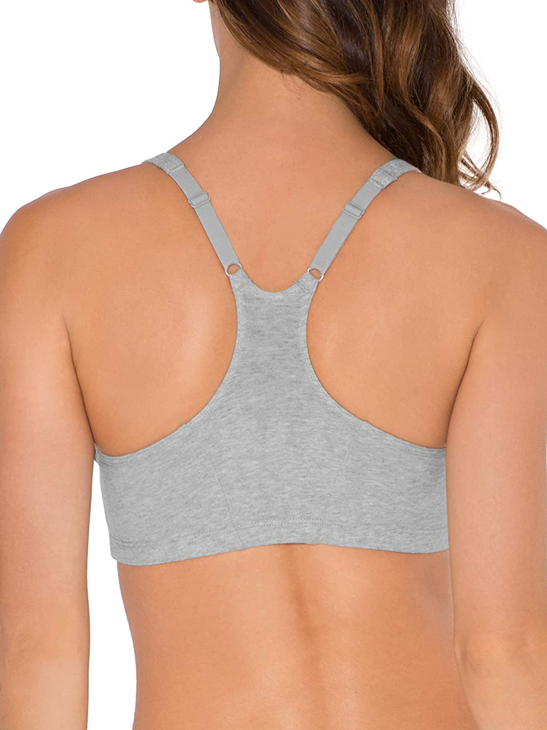 Fruit of the Loom Women'S Adjustable Shirred Front Racerback Sports Bra Apparel & Accessories > Clothing > Underwear & Socks > Bras Kylie Max