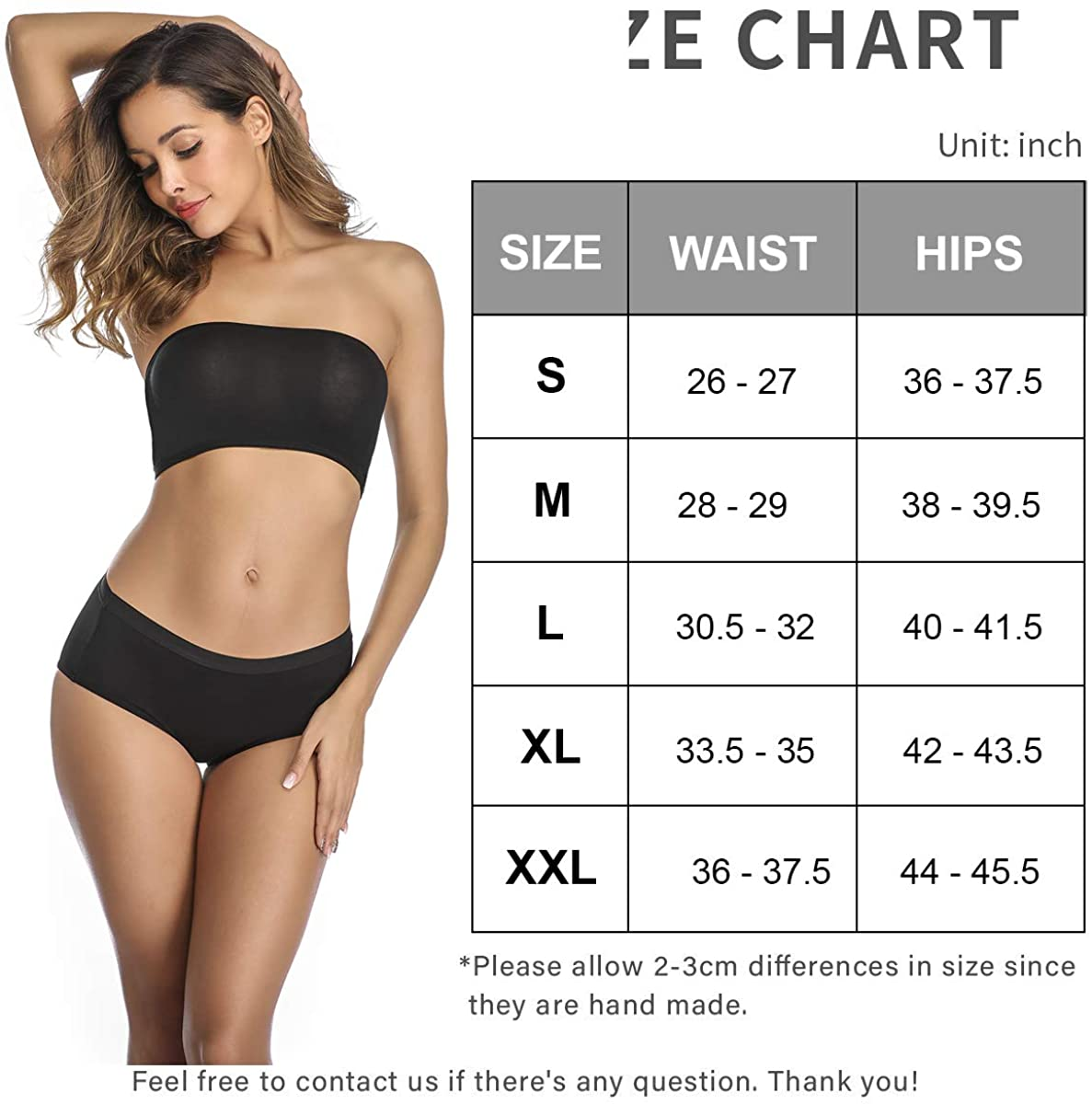 OLIKEME Womens Underwear Mid Waist Full Coverage Breathable Cotton Ladies Briefs Hipster Panties for Women Apparel & Accessories > Clothing > Underwear & Socks > Underwear OLIKEME