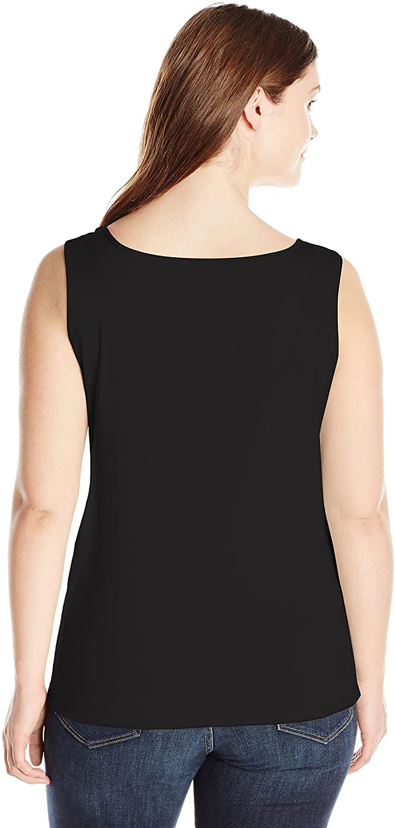 Ruby Rd. Women'S Plus-Size 1X1 Rib Square Neck Sleeveless Tank Apparel & Accessories > Clothing > Activewear Kylie Max