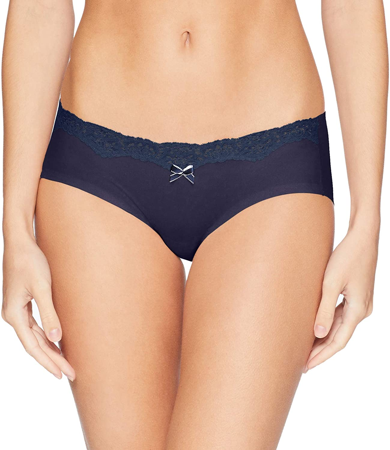 Maidenform Women'S Comfort Devotion Hipster Panty Apparel & Accessories > Clothing > Underwear & Socks > Underwear Maidenform Embellished Hipster - Navy W/Wh Dot 6 Embellished Hipster