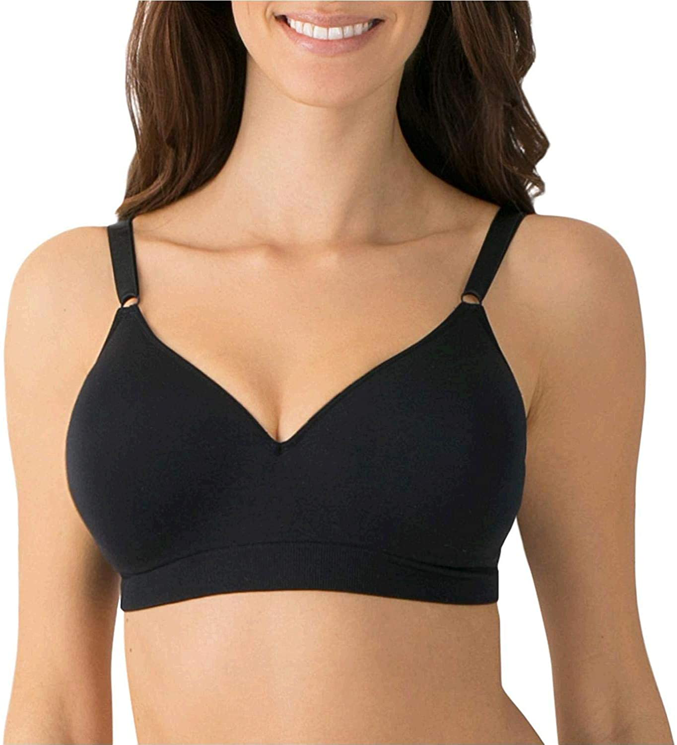 Fruit of the Loom Women's Seamless Wire Free Push-up Bra Apparel & Accessories > Clothing > Underwear & Socks > Bras Fruit of the Loom Black Hue 36C