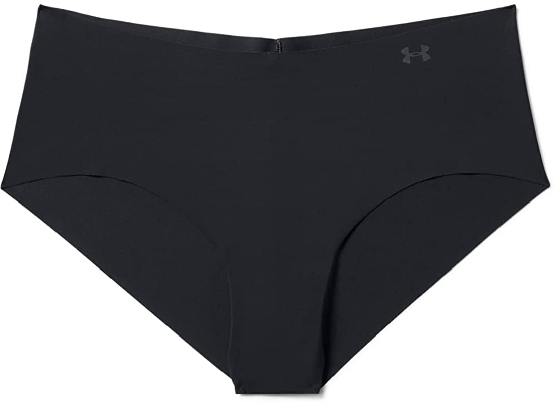 Under Armour Women'S Pure Stretch Hipster Underwear, 3-Pack , Black (001)/Black , Small Apparel & Accessories > Clothing > Underwear & Socks > Underwear Under Armour
