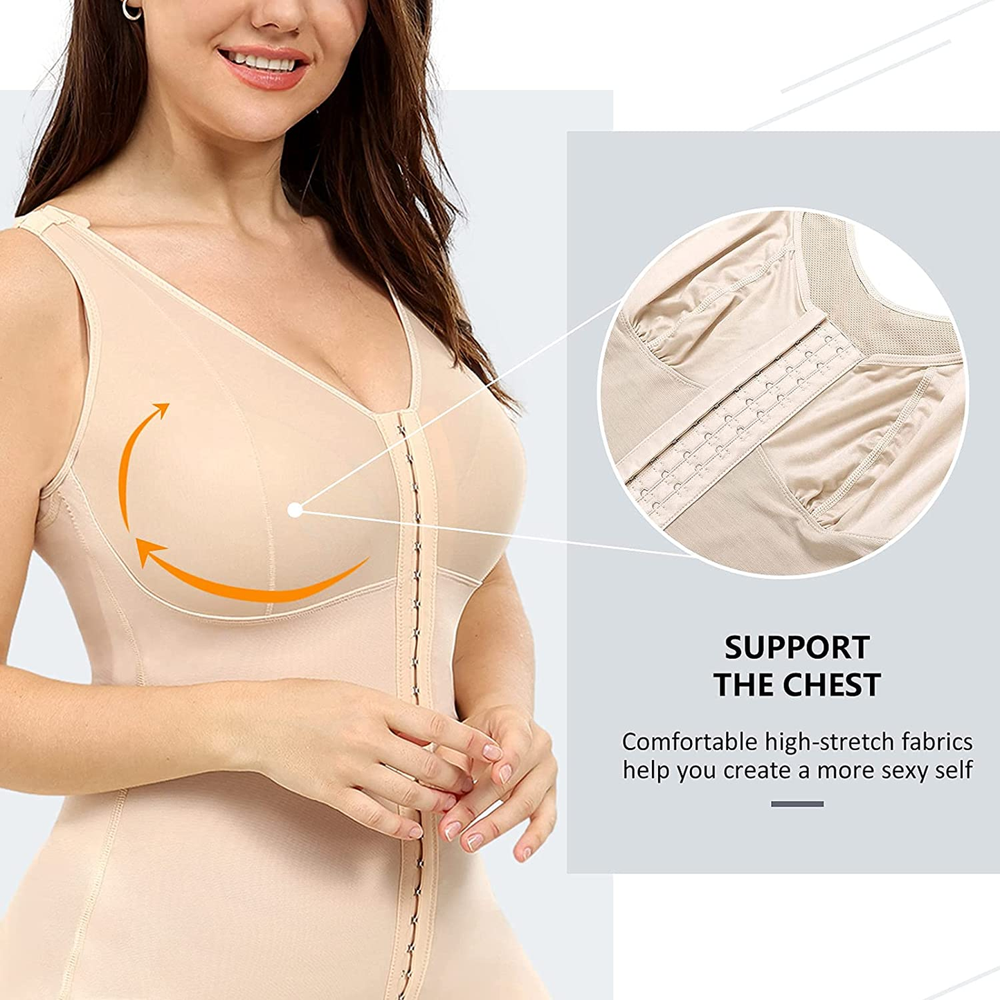 M MYODRESS Full Body Shapewear for Women Faja Colombianas Waist Trainer Compression Garments Apparel & Accessories > Clothing > Underwear & Socks > Shapewear M MYODRESS