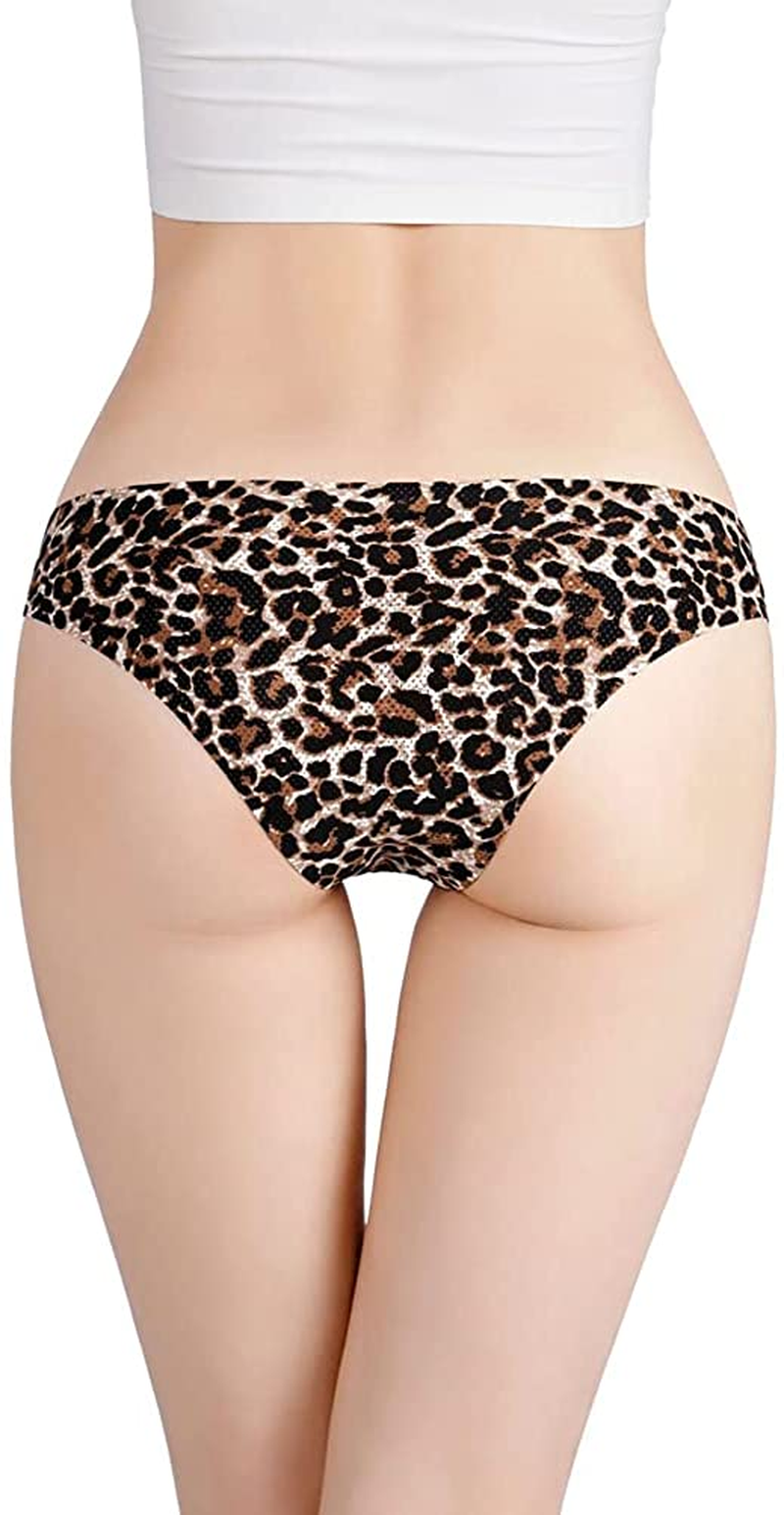 Nightaste Women Seamless No Show Tanga Panties Pack of 6Pcs Half Back Coverage Cheeky Bikini Thong Underwear Apparel & Accessories > Clothing > Underwear & Socks > Underwear Nightaste