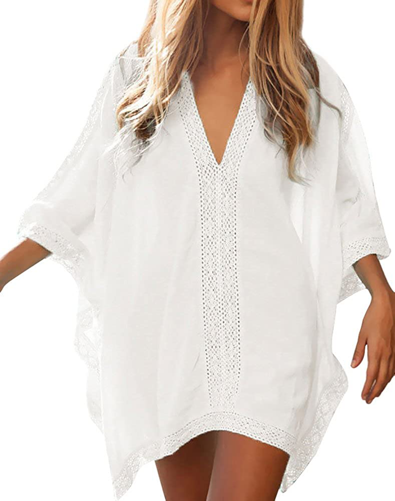 Loritta Womens Beach Bathing Suit Swim Bikini Swimsuit Oversized Cover up Dresses Apparel & Accessories > Clothing > Swimwear Kylie Max