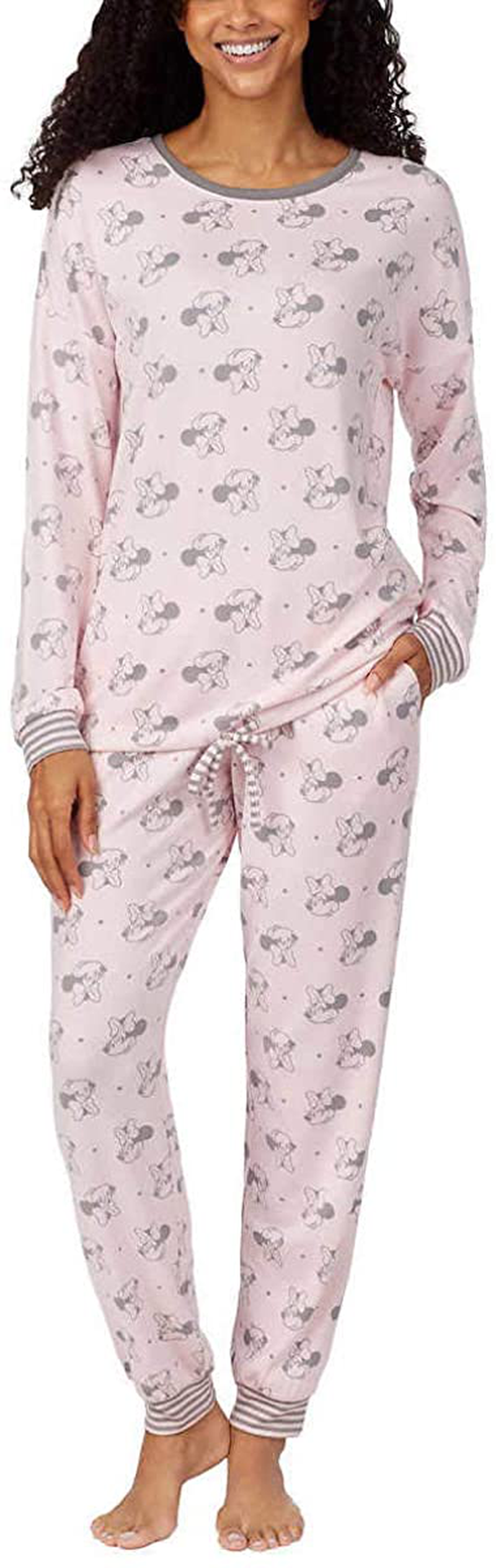 Disney Womens 2 Piece Cozy Pajama Set Apparel & Accessories > Clothing > Sleepwear & Loungewear > Pajamas Disney Minnie Mouse XX-Large