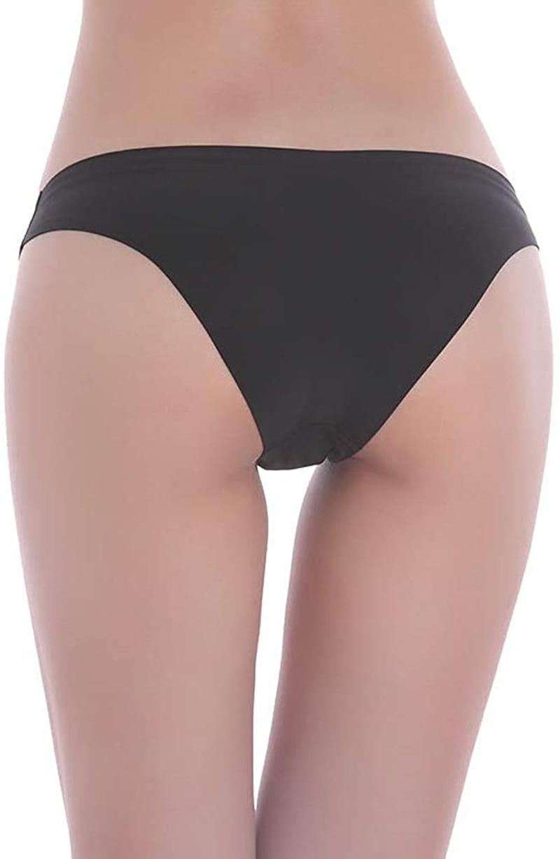 Nightaste Women Seamless No Show Tanga Panties Pack of 6Pcs Half Back Coverage Cheeky Bikini Thong Underwear Apparel & Accessories > Clothing > Underwear & Socks > Underwear Nightaste