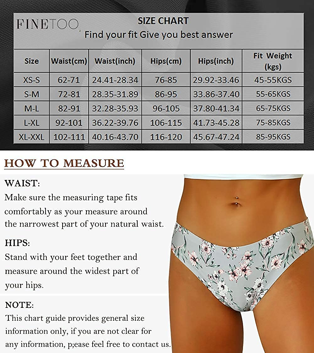 FINETOO 12 Pack Women’S Seamless Hipster Underwear No Show Panties Invisibles Briefs Soft Stretch Bikini Underwears XS-XL Apparel & Accessories > Clothing > Underwear & Socks > Underwear KYLIE MAX