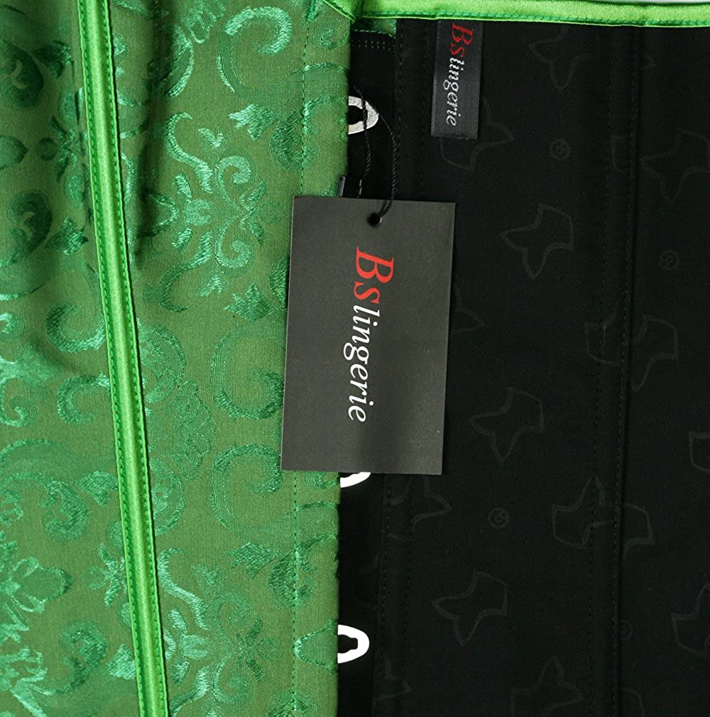 Bslingerie Womens Waist Cincher Bustier Boned Corset Apparel & Accessories > Clothing > Underwear & Socks > Lingerie Bslingerie