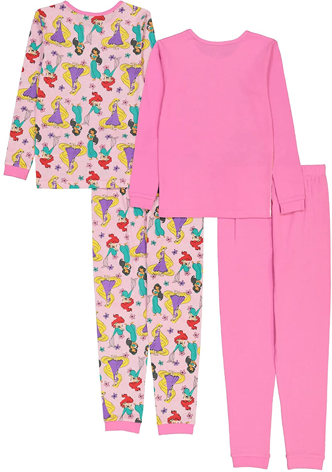 Disney Girls' Princess Snug Fit Cotton Pajamas Apparel & Accessories > Clothing > Sleepwear & Loungewear > Pajamas Kylie Max