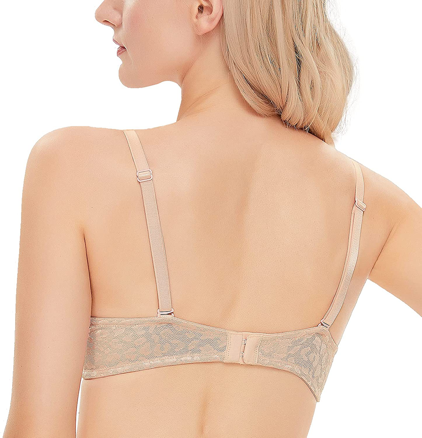 Wingslove Women's Push Up Bra Deep V Plunge Underwire T-Shirt Bra Multiway 2 Cups Up Apparel & Accessories > Clothing > Underwear & Socks > Bras Wingslove