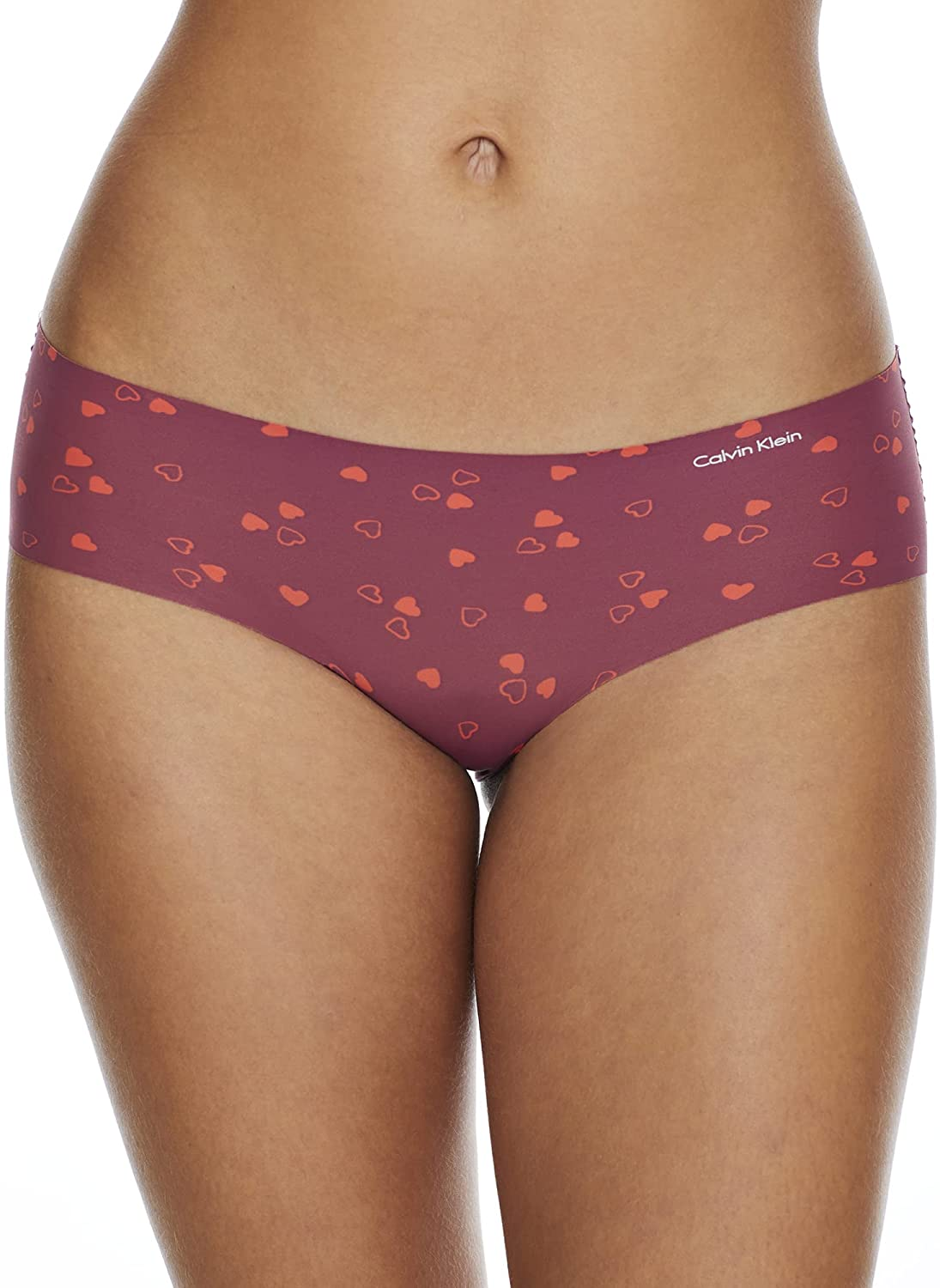 Calvin Klein Women'S Invisibles Hipster Multipack Panty Apparel & Accessories > Clothing > Underwear & Socks > Underwear Calvin Klein Many Hearts X-Small