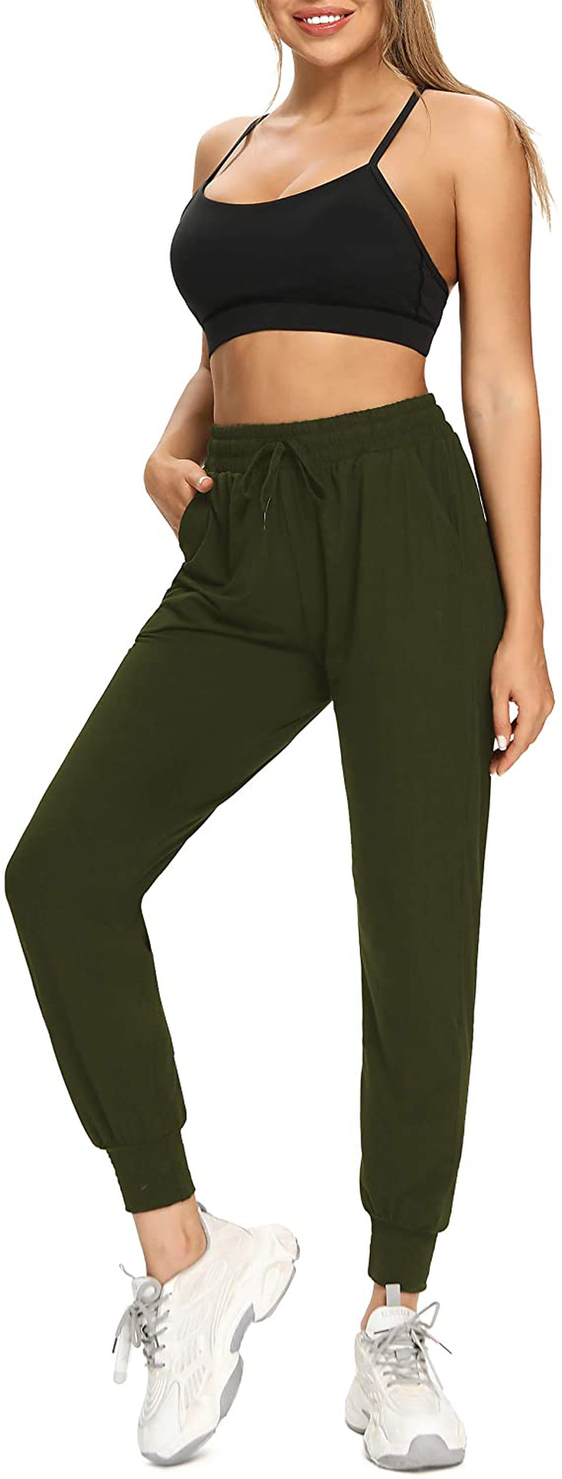 FULLSOFT Sweatpants for Women-Womens Joggers with Pockets Lounge Pants for Yoga Workout Running Apparel & Accessories > Clothing > Activewear Kylie Max