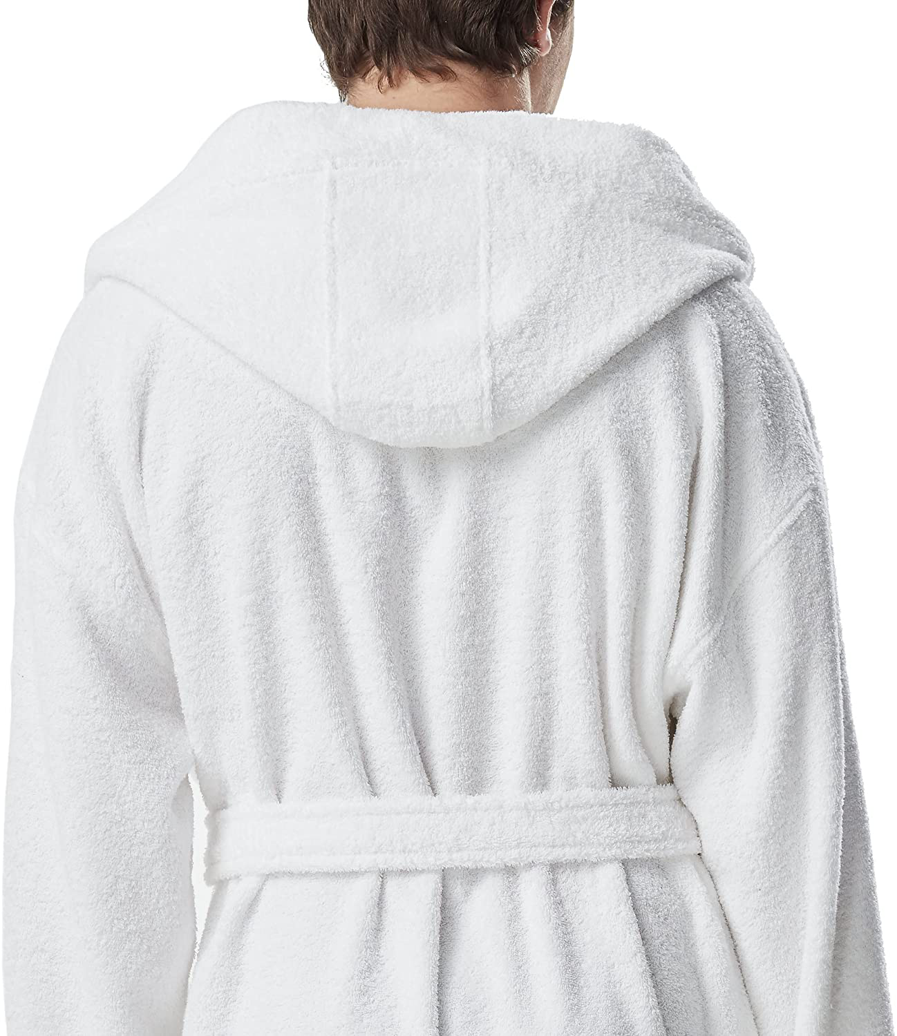 Arus Men'S Hooded Classic Bathrobe Turkish Cotton Robe with Full Length Options Apparel & Accessories > Clothing > Sleepwear & Loungewear > Robes Kylie Max