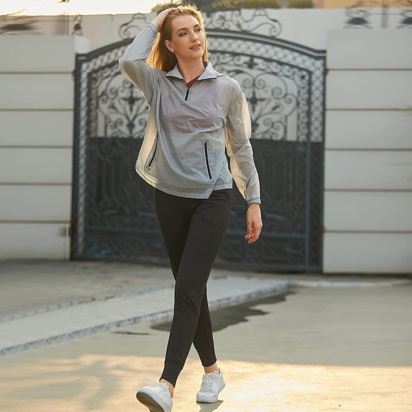 Likeonce Women'S Joggers Sweatpants High Waist Activewear Jogger Pants Casual Lounge Pants Workout Yoga Leggings with Pockets Apparel & Accessories > Clothing > Activewear Kylie Max
