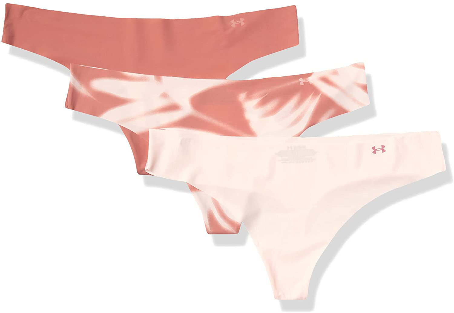 Under Armour Women's Thong Printed Underwear, 3-Pack Apparel & Accessories > Clothing > Underwear & Socks > Underwear Under Armour Stardust Pink (649)/Beta Tint Small