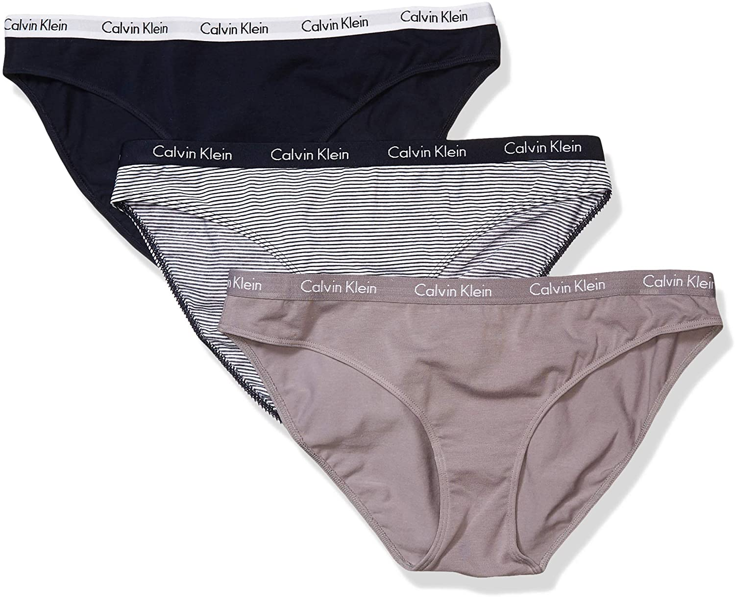 Calvin Klein Women'S Carousel Logo Cotton Bikini Panty Apparel & Accessories > Clothing > Underwear & Socks > Underwear Calvin Klein Blue Multi 3 Medium