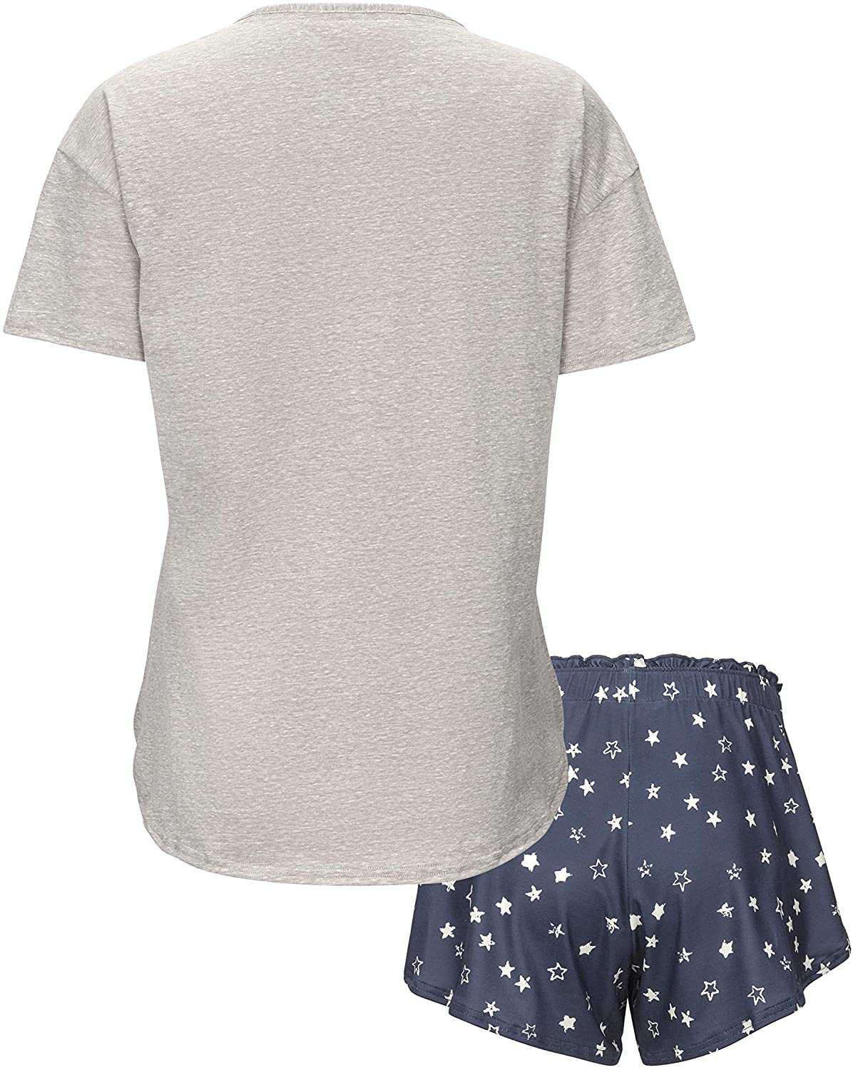 Lucky Brand Women's Drapy Graphic Tee T-Shirt and Short Pajama Set Apparel & Accessories > Clothing > Sleepwear & Loungewear > Pajamas Lucky Brand