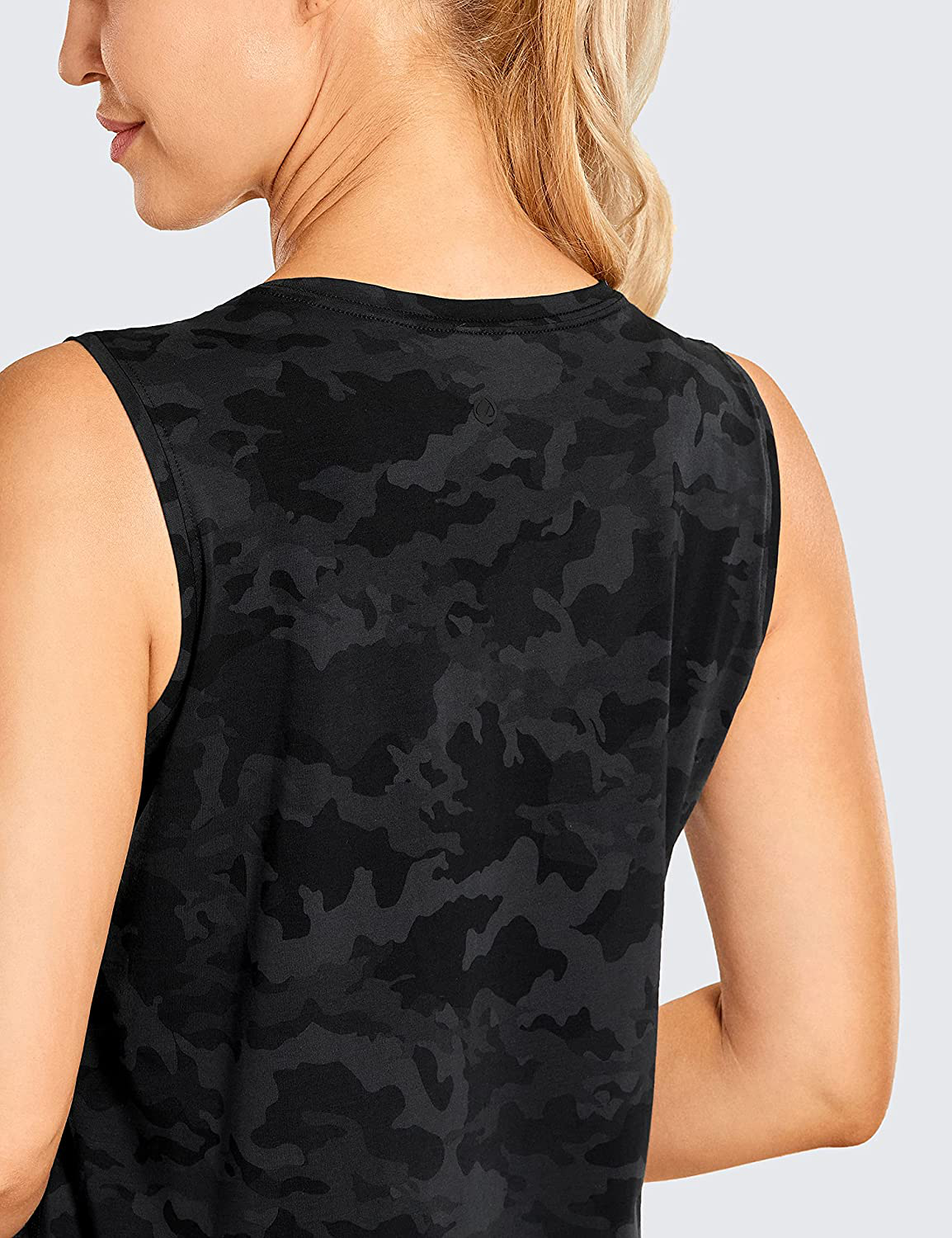 CRZ YOGA Women'S Pima Cotton Workout Tank Tops Loose Fit Yoga Sleeveless Shirts Muscle Tank Apparel & Accessories > Clothing > Activewear Kylie Max