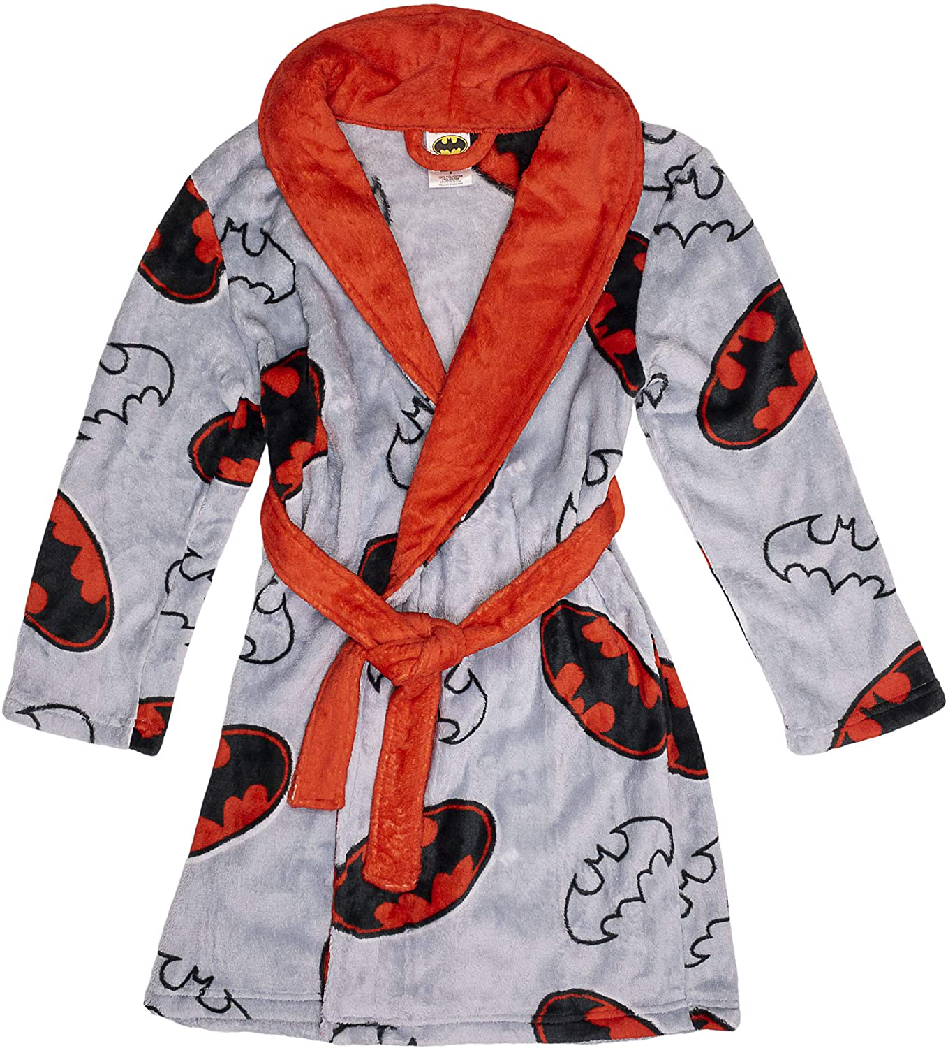 BATMAN Boy'S Sleepwear Robe Pajama with Slipper Bundle,Fleece,Boys Size 4 to 10 Apparel & Accessories > Clothing > Sleepwear & Loungewear > Robes Kylie Max