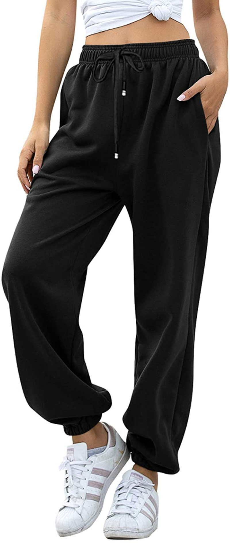 VINMEN Cinch Bottom Sweatpants for Women with Pockets Apparel & Accessories > Clothing > Activewear Kylie Max