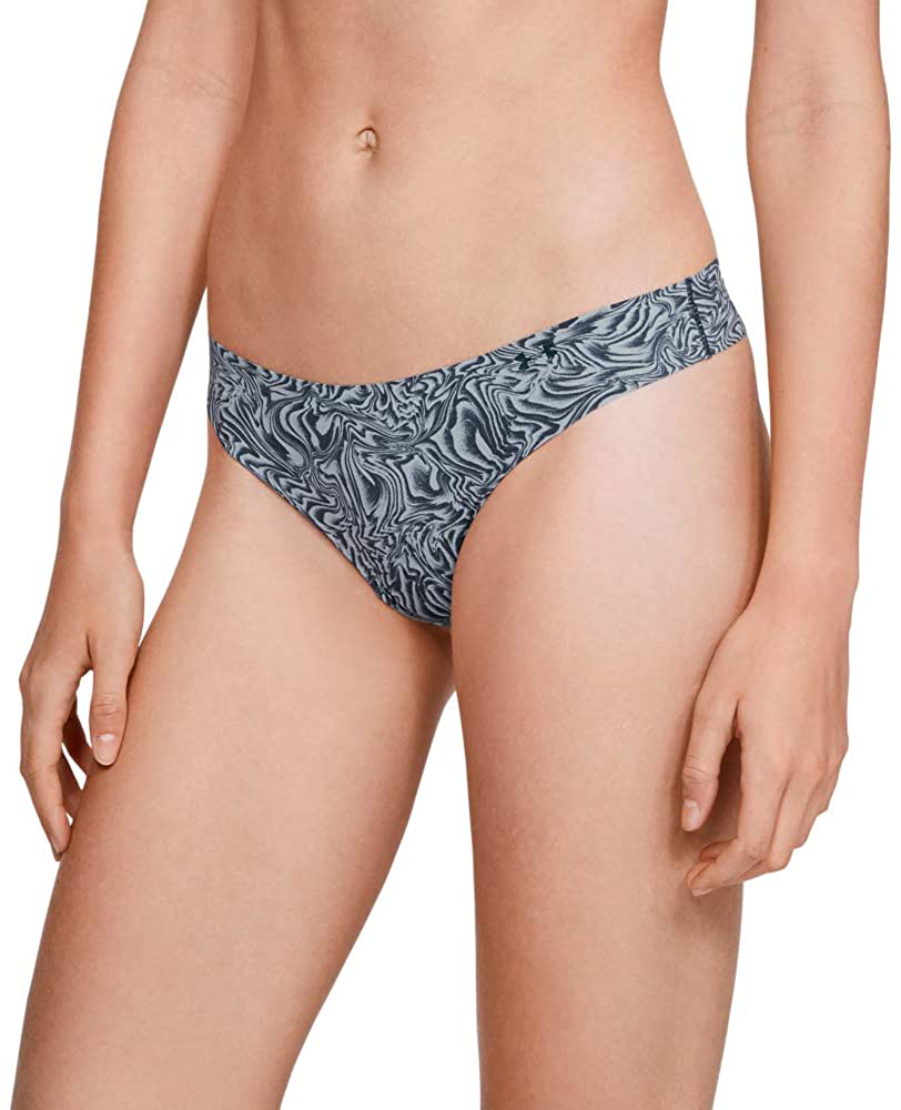 Under Armour Women's Thong Printed Underwear, 3-Pack Apparel & Accessories > Clothing > Underwear & Socks > Underwear Under Armour Blue Heights (448)/Downpour Gray X-Large
