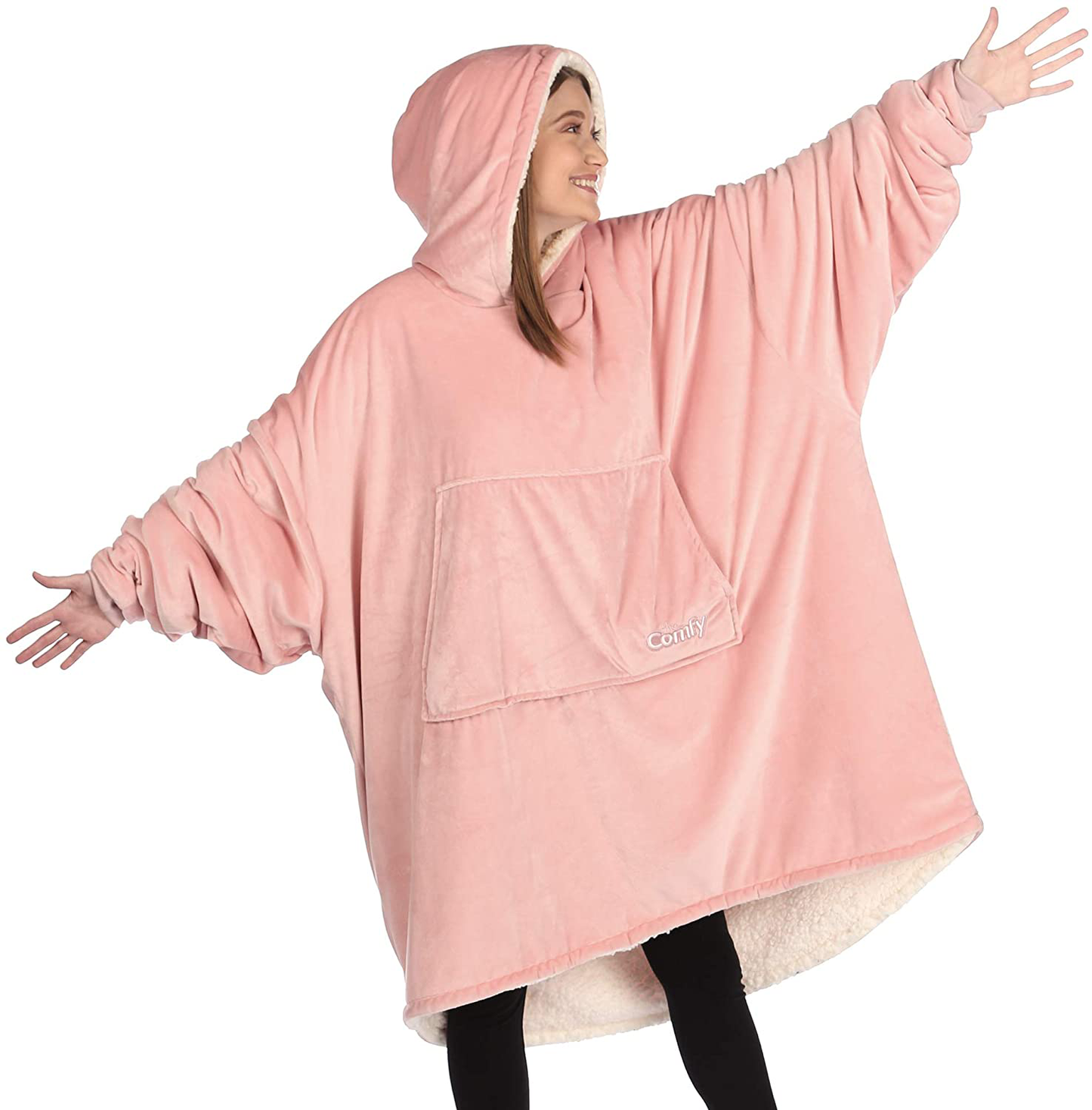 THE COMFY Original| Oversized Microfiber & Sherpa Wearable Blanket, Seen On Shark Tank, One Size Fits All Arts & Entertainment > Party & Celebration > Gift Giving The Comfy