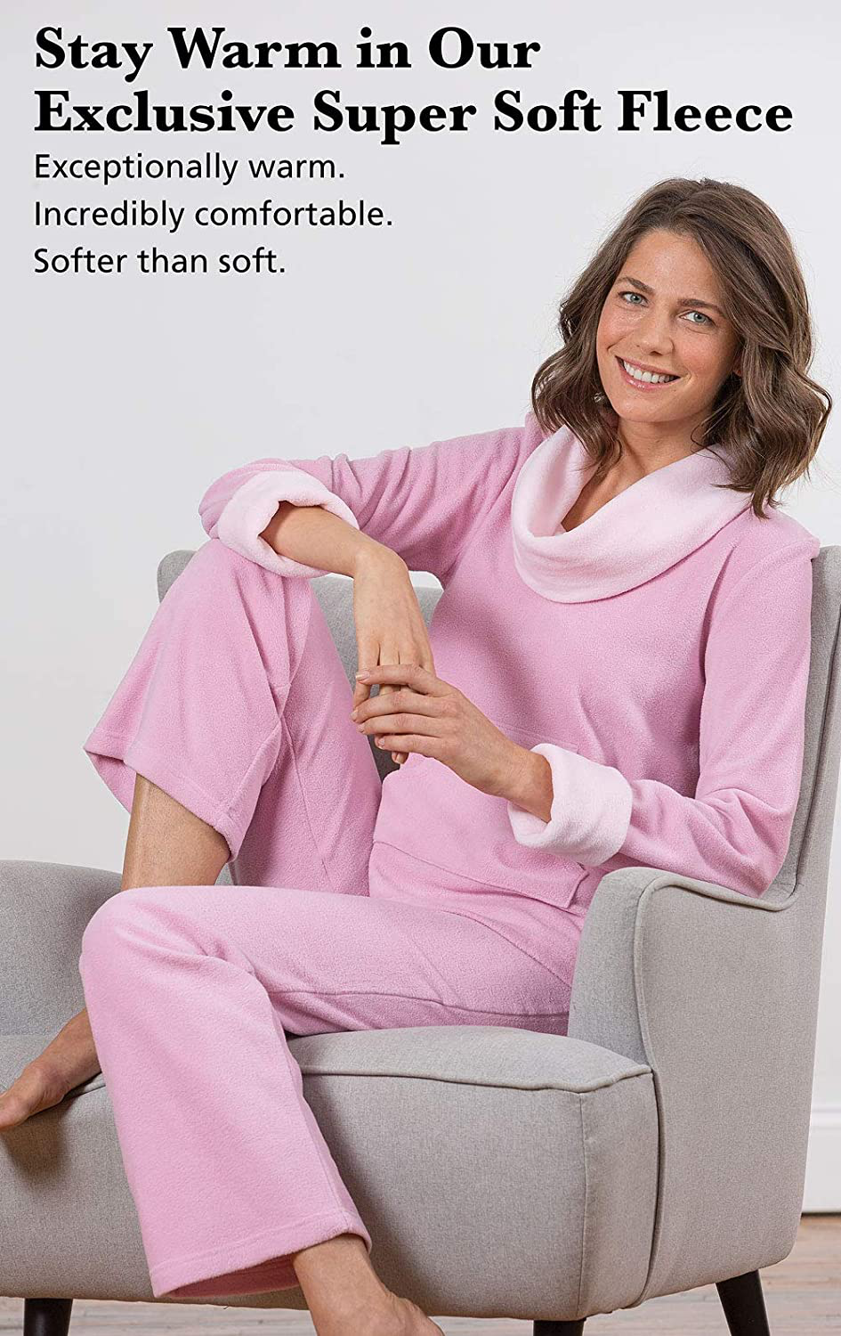 Pajamagram Soft Fleece Pajamas Women - Womens Pajama Sets Apparel & Accessories > Clothing > Sleepwear & Loungewear > Pajamas Kylie Max