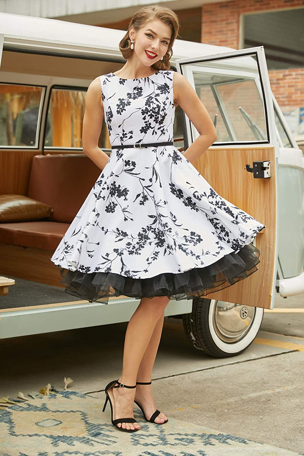 GRACE KARIN Women 50S Petticoat Skirts Tutu Crinoline Underskirt CL008922 Apparel & Accessories > Clothing > Underwear & Socks > Shapewear GRACE KARIN