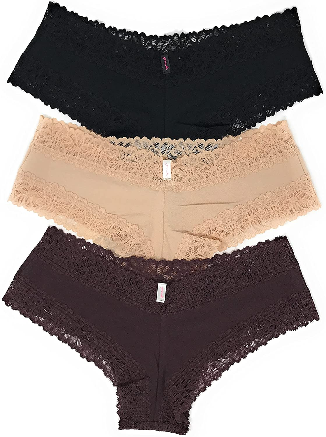 Victoria'S Secret Pink Cheekster Panty Set of 3 Victoria's Secret