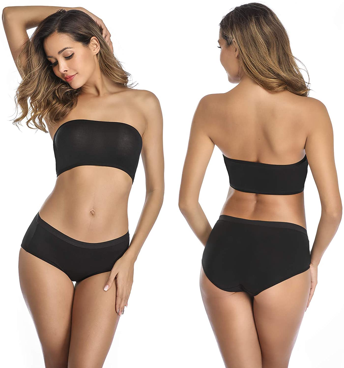 OLIKEME Womens Underwear Mid Waist Full Coverage Breathable Cotton Ladies Briefs Hipster Panties for Women Apparel & Accessories > Clothing > Underwear & Socks > Underwear OLIKEME