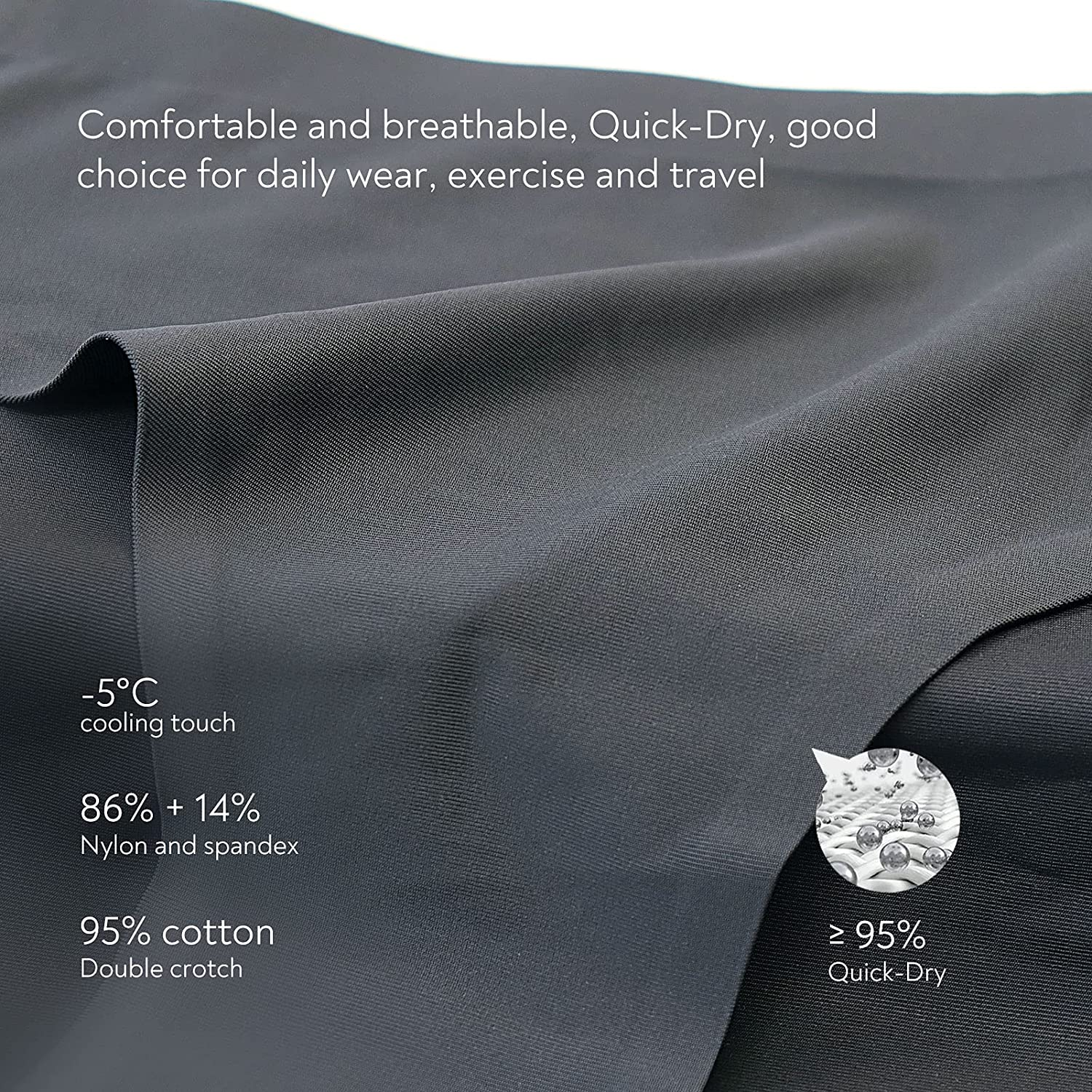 Fallsweet No Show Underwear for Women Seamless High Cut Briefs Mid-Waist Soft No Panty Lines,Pack of 5 Apparel & Accessories > Clothing > Underwear & Socks > Underwear FallSweet