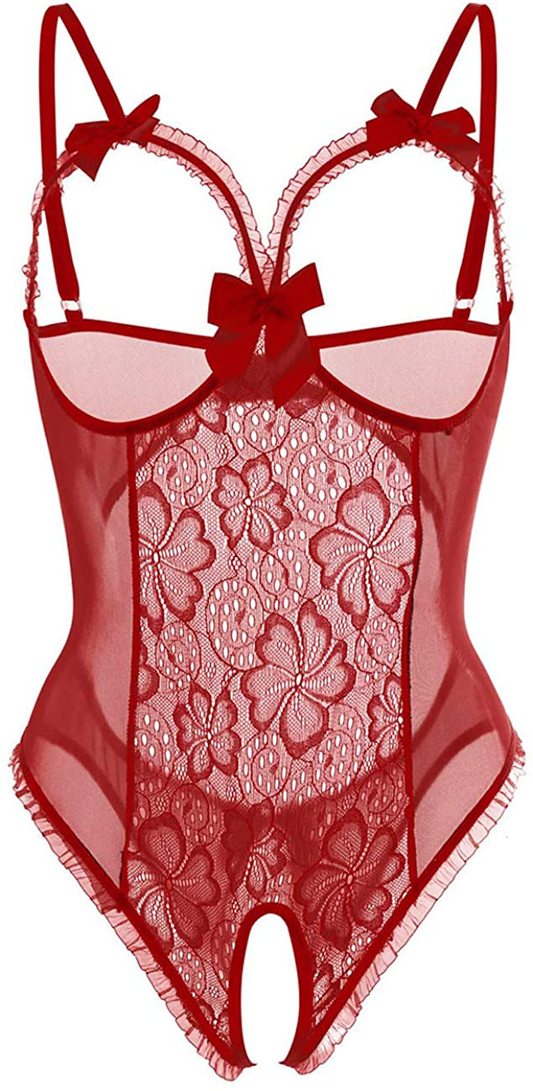 Women Sexy Teddy Lingerie One Piece Lace Babydoll Bodysuit Nightie plus Size S-3XL Apparel & Accessories > Clothing > Underwear & Socks > Lingerie Kylie Max