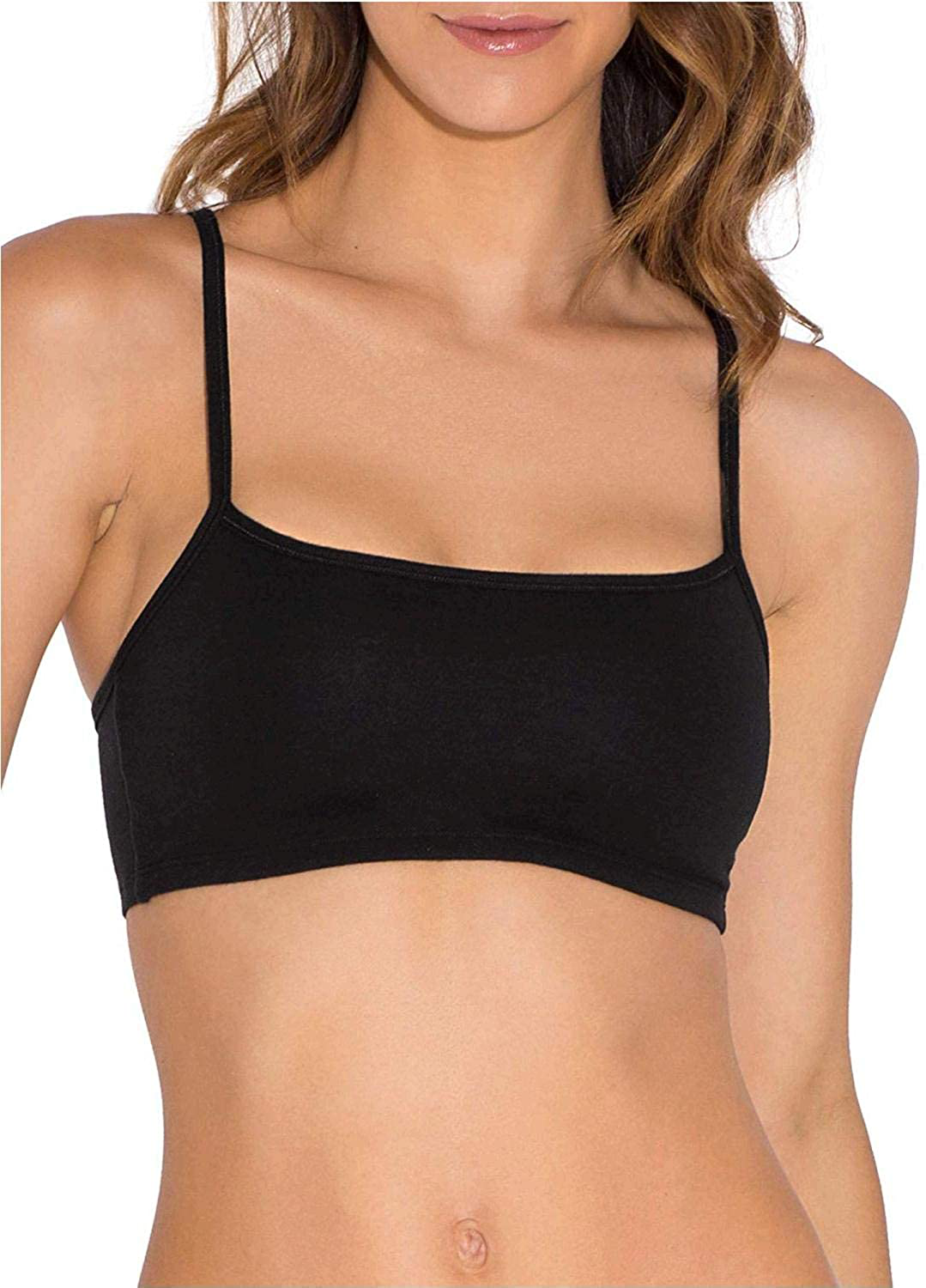 Fruit of the Loom Women'S Spaghetti Strap Cotton Pullover Sports Bra Apparel & Accessories > Clothing > Underwear & Socks > Bras Kylie Max
