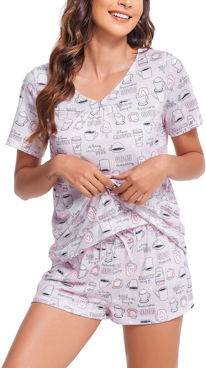 Avidlove Women'S Shorts Pajama Set Short Sleeve Sleepwear Nightwear Pjs S-XXL Apparel & Accessories > Clothing > Sleepwear & Loungewear Kylie Max