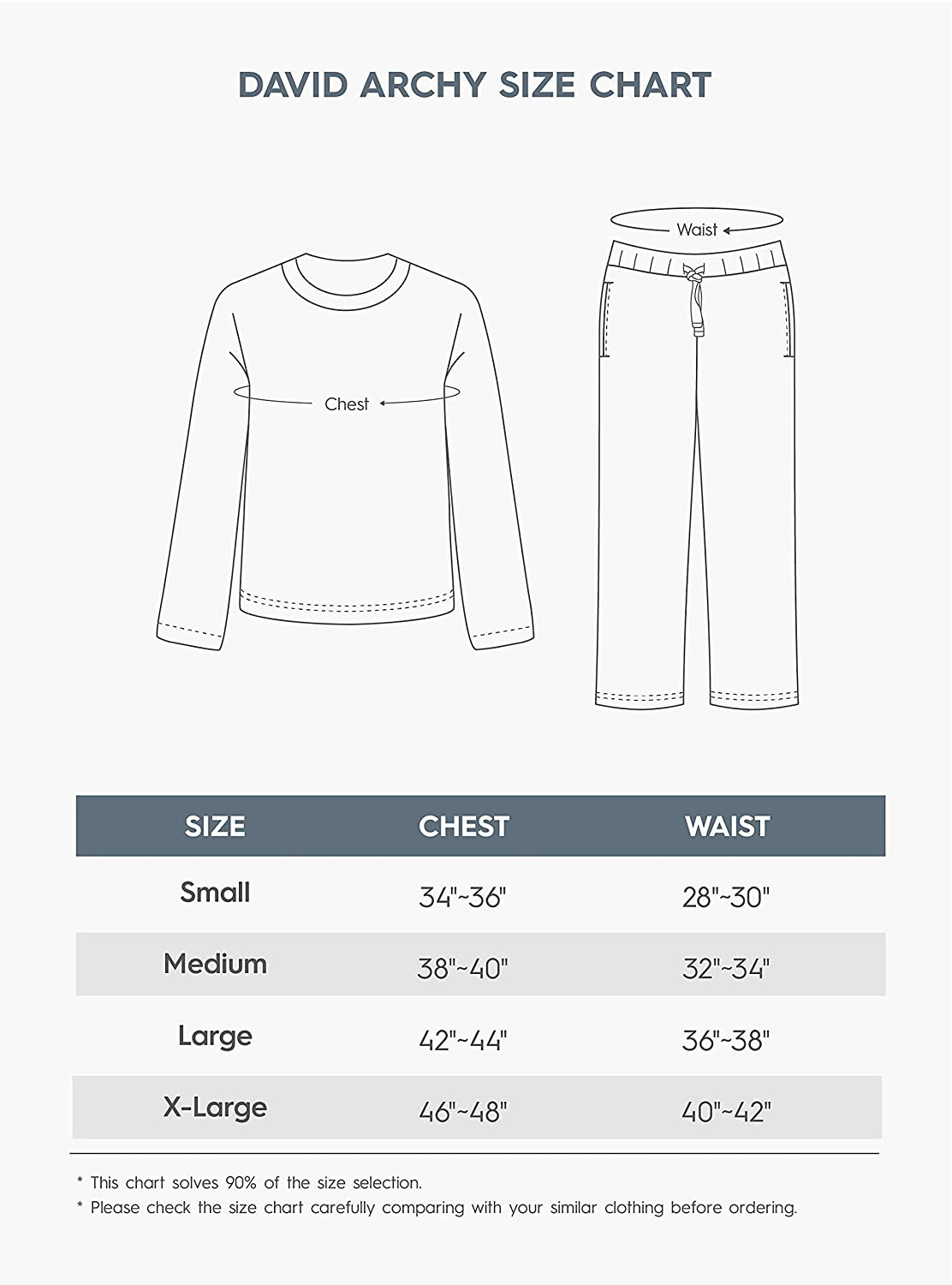 DAVID ARCHY Men'S Plush Fleece Sleepwear Warm Cozy Long Sleeve Top & Bottom Pajama Set Nightwear Apparel & Accessories > Clothing > Sleepwear & Loungewear > Pajamas Kylie Max