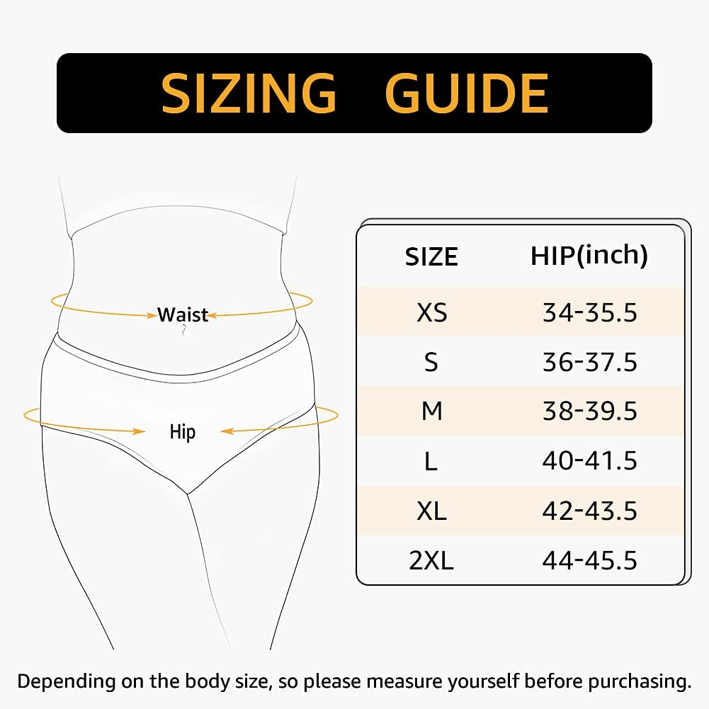 INNERSY Womens Underwear Cotton Hipster Panties Regular & plus Size 6-Pack Apparel & Accessories > Clothing > Underwear & Socks > Underwear INNERSY