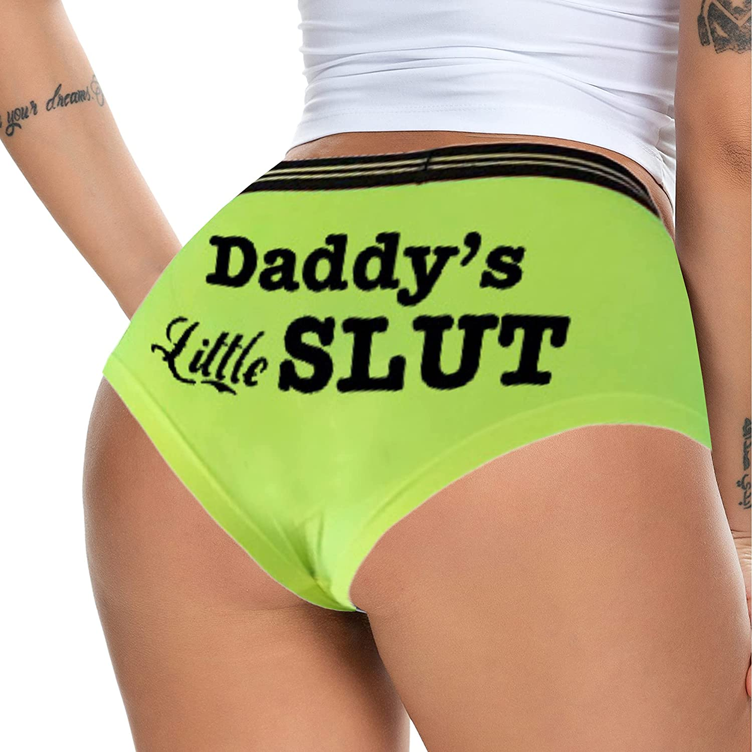 Women Regular & plus Size Yoga Booty Shorts Sexy Printed Sports Hot Pants Briefs Apparel & Accessories > Clothing > Underwear & Socks > Underwear JOINFUN Style-3-green X-Large