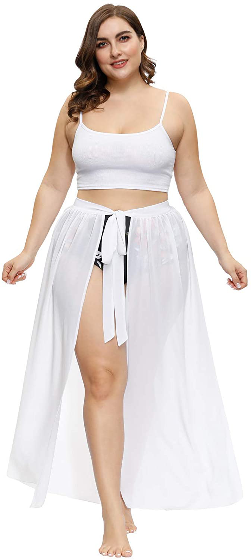 Hanna Nikole plus Size Sarong Swimsuit Cover Ups Bikini Beach Cover-Ups Wrap Skirt Apparel & Accessories > Clothing > Swimwear Kylie Max