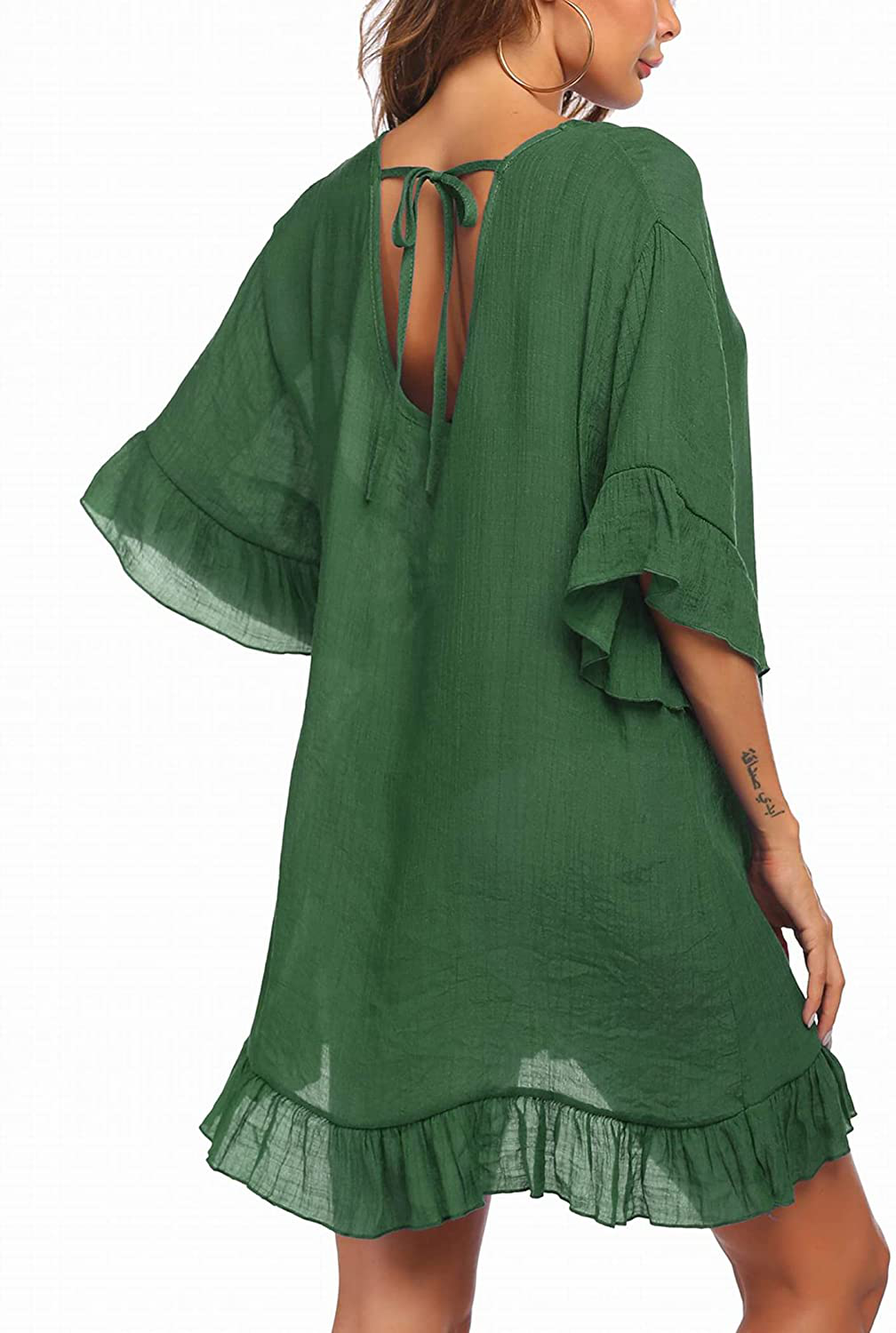 Ekouaer Swimsuit Cover Ups for Women, Bathing Suit Coverups Beach Cover Dresses Resort Wear S-XXL Apparel & Accessories > Clothing > Swimwear Kylie Max