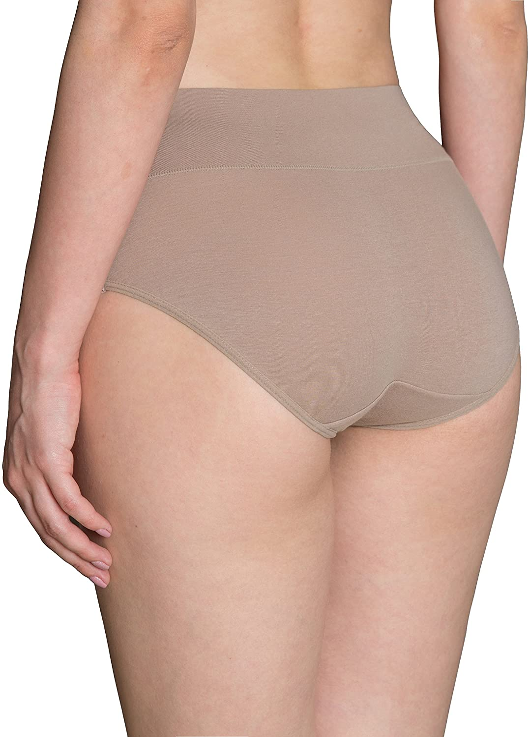 INNERSY Womens High Waisted Underwear Cotton Panties Regular & plus Size 5-Pack Apparel & Accessories > Clothing > Underwear & Socks > Underwear INNERSY