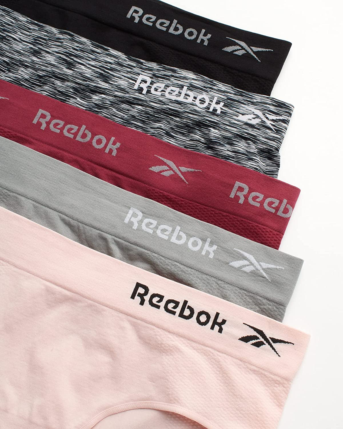 Reebok Women'S Underwear - Seamless Hipster Briefs (5 Pack) Apparel & Accessories > Clothing > Underwear & Socks > Underwear Reebok