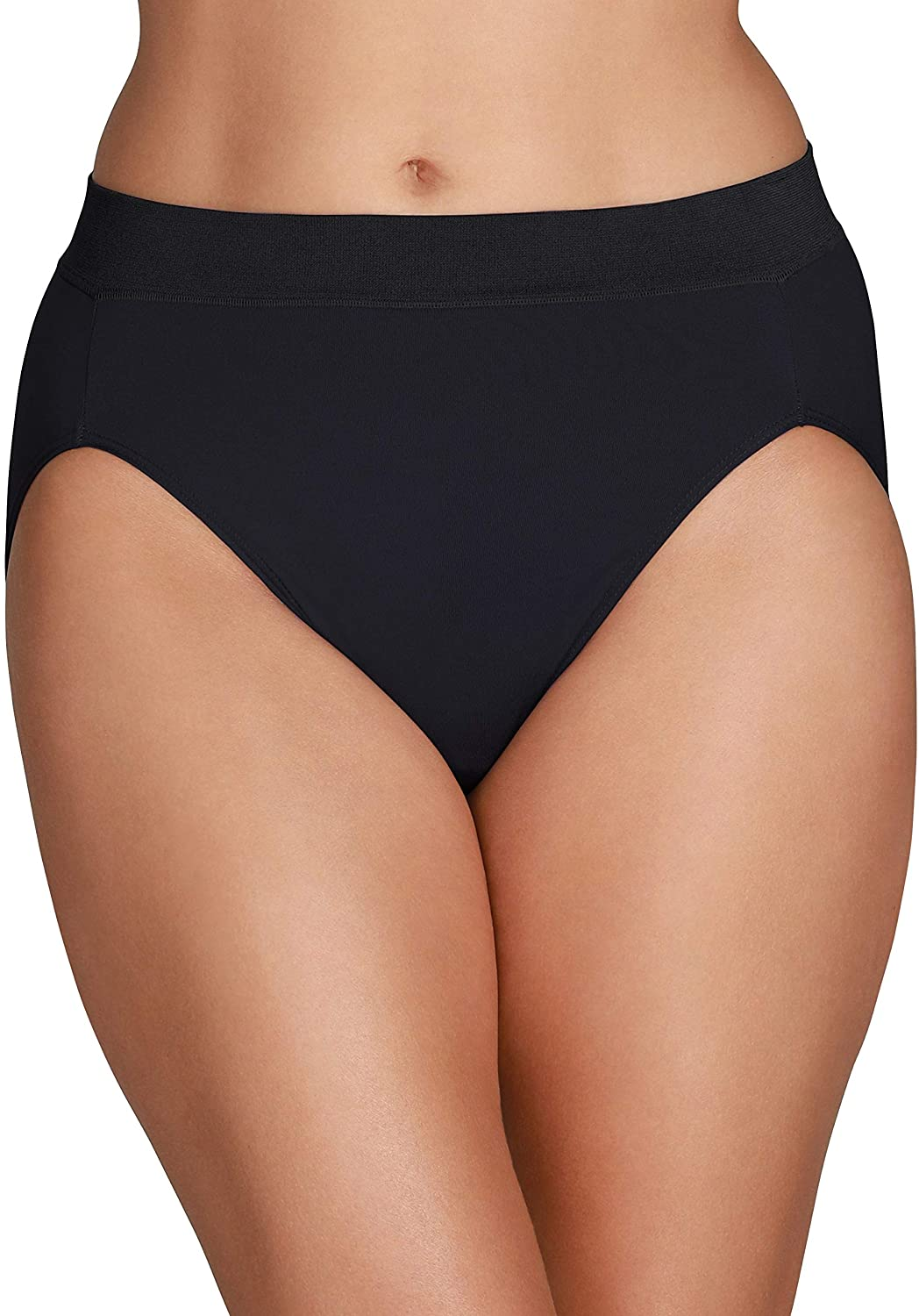Vanity Fair Women'S beyond Comfort Seamless Waist Panties Apparel & Accessories > Clothing > Underwear & Socks > Underwear Vanity Fair Hi Cut - Black Hi Cut 9