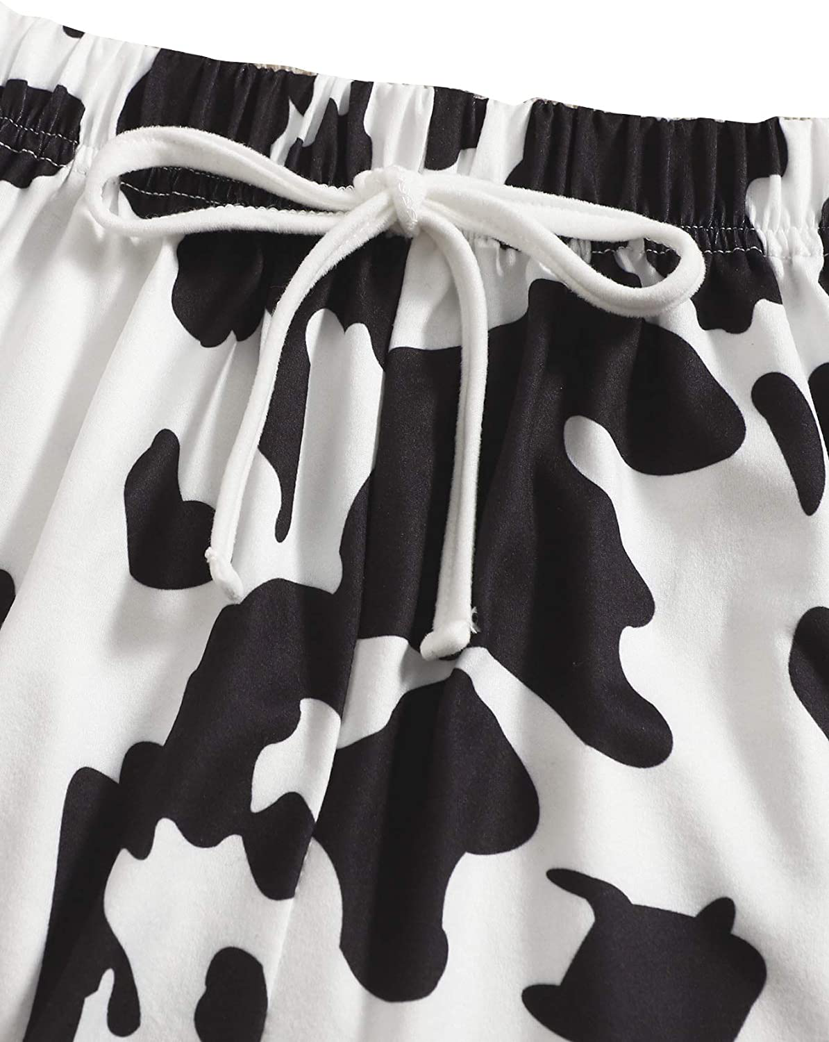 DIDK Women's Cute Cartoon Print Tee and Shorts Pajama Set Apparel & Accessories > Clothing > Sleepwear & Loungewear > Pajamas DIDK