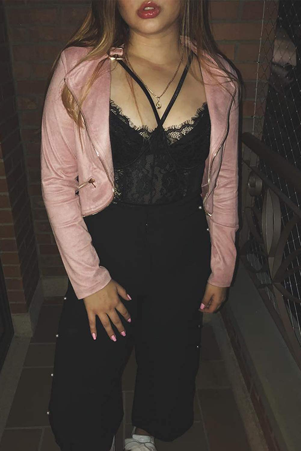 Aranmei Women's Sexy Eyelash Lace bodysuit Snap Crotch Teddy Lingerie Apparel & Accessories > Clothing > Underwear & Socks > Lingerie Aranmei