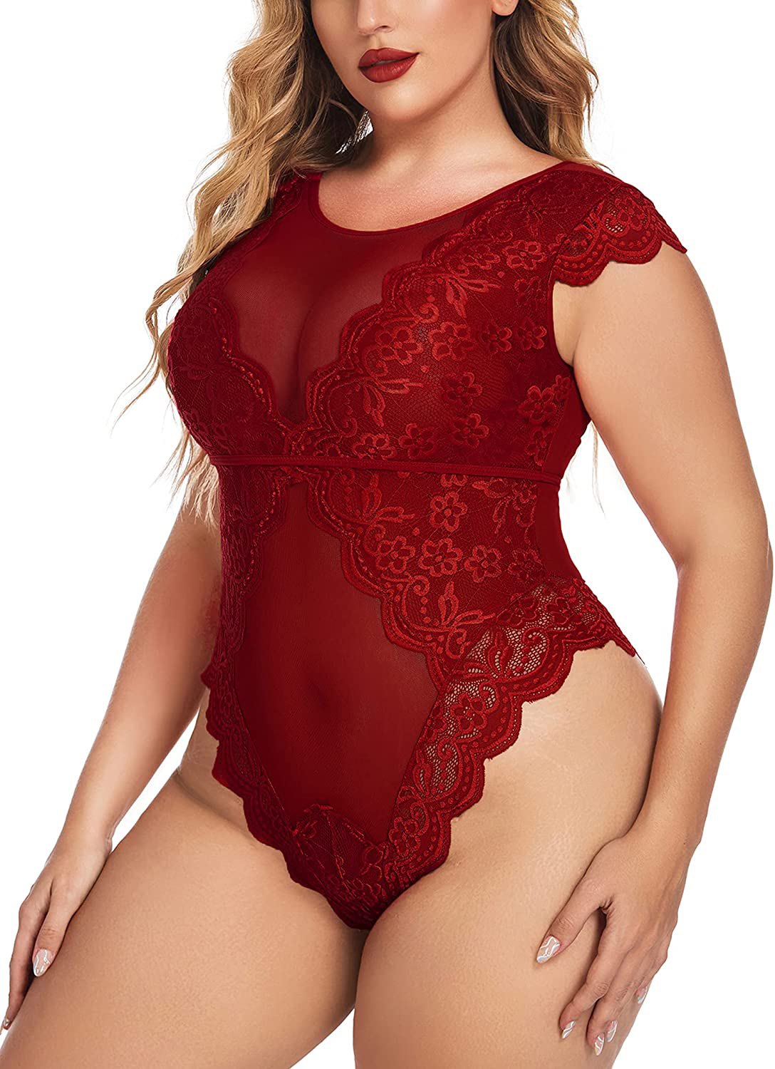 Avidlove Women Teddy Lingerie One Piece Babydoll Snap Crotch Lingerie Mini Bodysuit Apparel & Accessories > Clothing > Underwear & Socks > Lingerie Avidlove