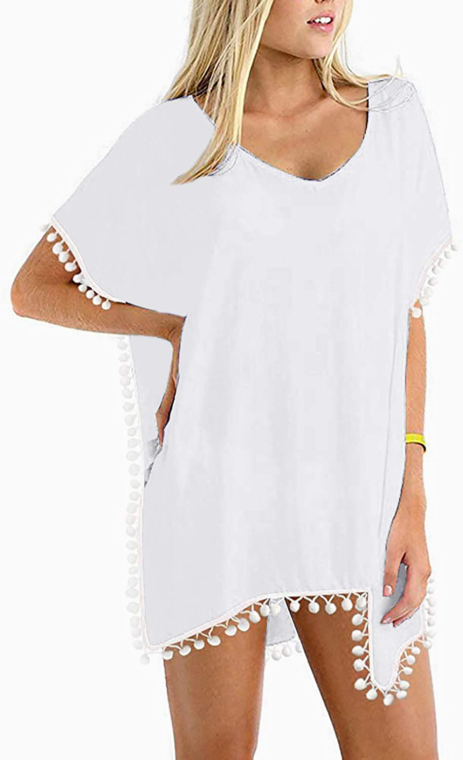 Chalier Bathing Suit Coverups for Women Chiffon Swimwear Bikini Swimsuit Beach Cover Ups Apparel & Accessories > Clothing > Swimwear Kylie Max